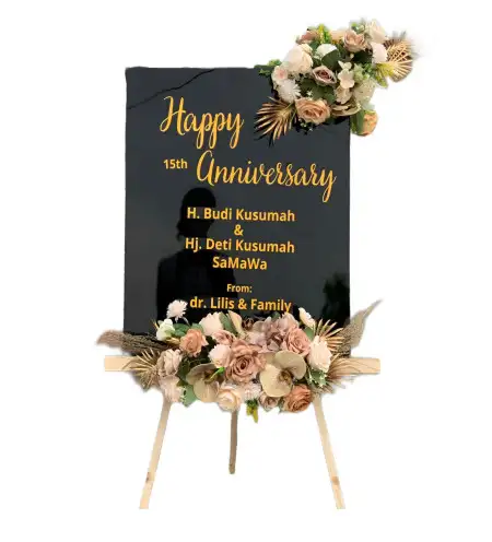 Papan Bunga Akrilik Longkewang