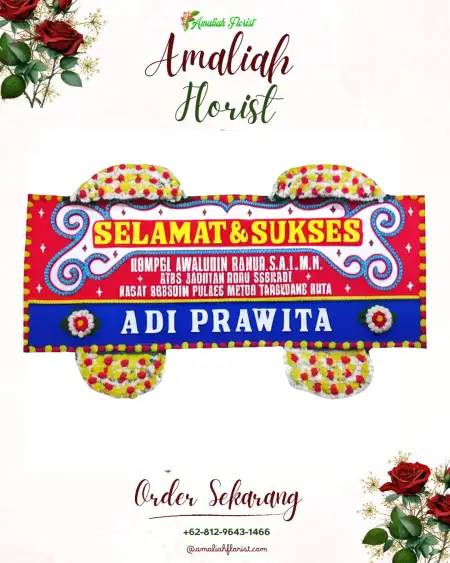 Papan Bunga Ucapan Selamat Longkewang